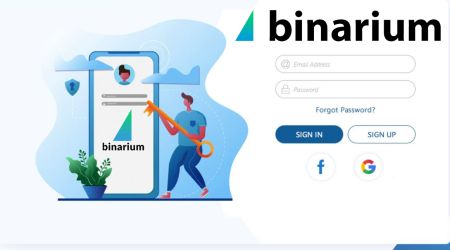 Kako registrirati račun v Binarium