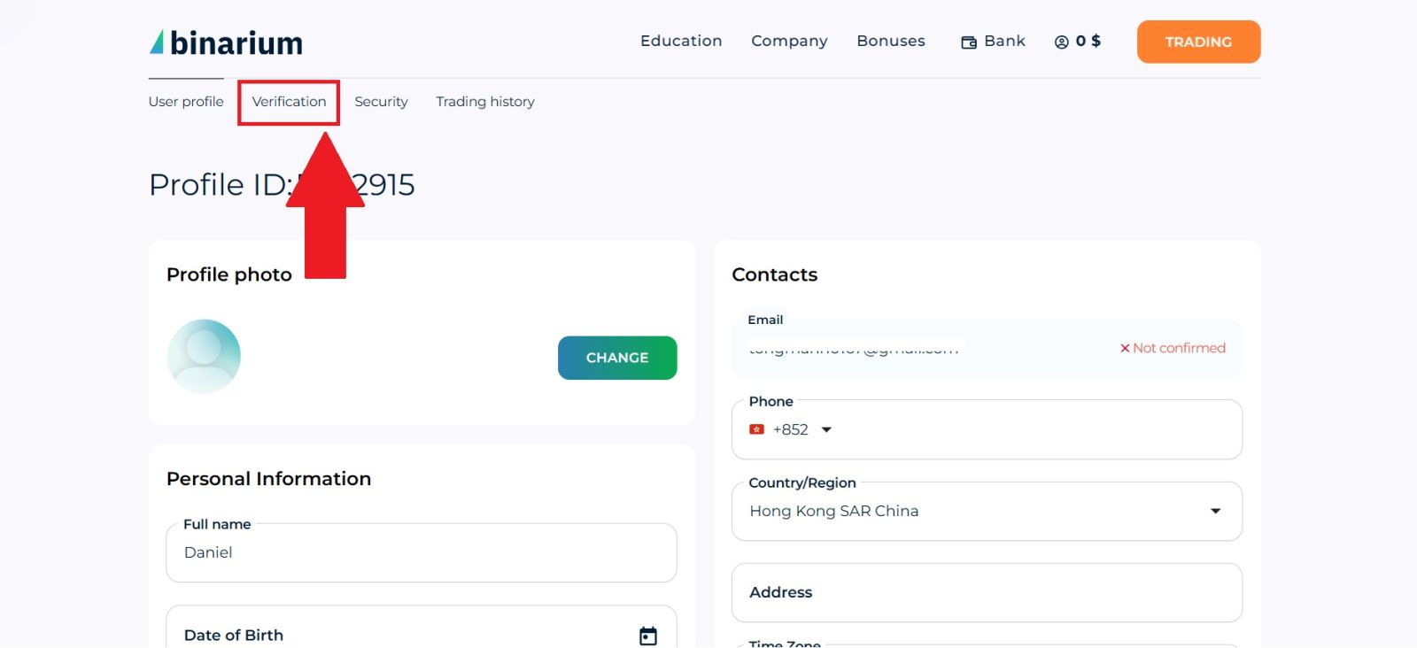 Processus de vérification de compte Binarium 2026 : comment compléter facilement le KYC Processus de vérification de compte Binarium 2026 : comment compléter facilement le KYC