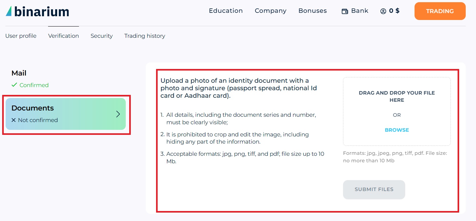 Processus de vérification de compte Binarium 2026 : comment compléter facilement le KYC Processus de vérification de compte Binarium 2026 : comment compléter facilement le KYC